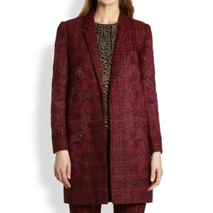 Tory Burch Patsy metallic tweed Coat Size 0